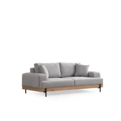 Eti Oak 3-sits (220 x 98 x 78 cm) 3-sitssoffa Grå