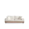 Eti Oak 3-sits (220 x 98 x 78 cm) 3-sitssoffa Vit
