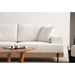 Eti Oak 3-sits (220 x 98 x 78 cm) 3-sitssoffa Vit
