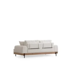Eti Oak 3-sits (220 x 98 x 78 cm) 3-sitssoffa Vit