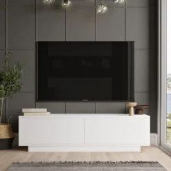Fenix (140 x 38,2 x 35,5 cm) TV-bänk Vit