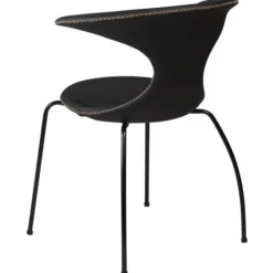Flair Stol Black Leather, Black