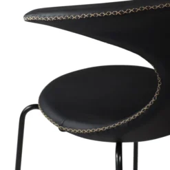 Flair Stol Black Leather, Black