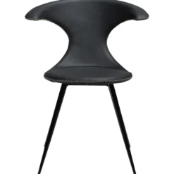 Flair Stol Black Leather, Black
