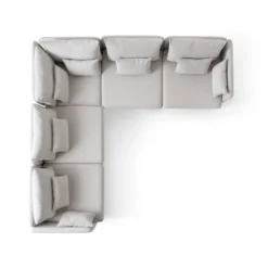 Flexy L (194 x 95 x 154 cm) Hörnsoffa Kräm