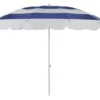 Follina Strandparasoll 240x226 cm Blå/Vit