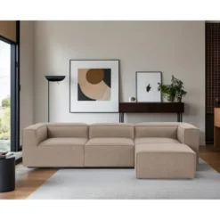 Fora (297 x 66 x 190 cm) Hörnsoffa Brun