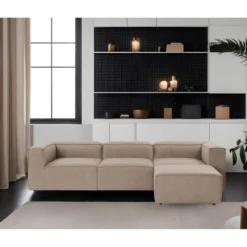 Fora (297 x 66 x 190 cm) Hörnsoffa Brun