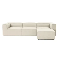 Fora (297 x 66 x 190 cm) Hörnsoffa Ecru