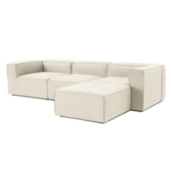 Fora (297 x 66 x 190 cm) Hörnsoffa Ecru