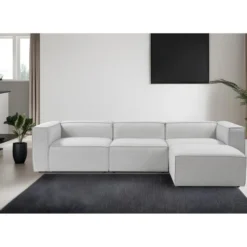 Fora (297 x 66 x 190 cm) Hörnsoffa Grå