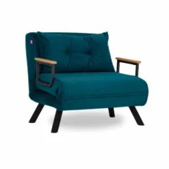 Freetown Single (26 x 120 x 60 cm) 1-sits bäddsoffa Petrolgrön