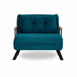 Freetown Single (26 x 120 x 60 cm) 1-sits bäddsoffa Petrolgrön