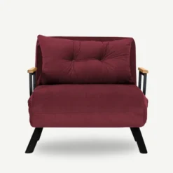 Freetown Single (26 x 120 x 60 cm) 1-sits bäddsoffa Vinröd