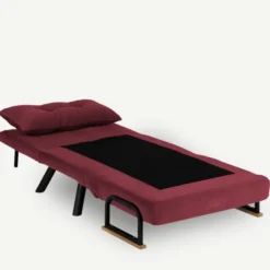 Freetown Single (26 x 120 x 60 cm) 1-sits bäddsoffa Vinröd