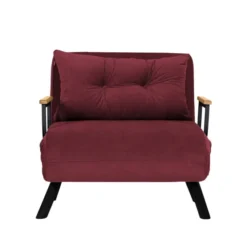 Freetown Single (26 x 120 x 60 cm) 1-sits bäddsoffa Vinröd