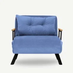 Freetown Single (26 x 120 x 60 cm) 1-sits bäddsoffa Blå