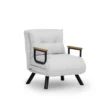 Freetown Single (26 x 120 x 60 cm) 1-sits bäddsoffa Vit