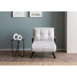 Freetown Single (26 x 120 x 60 cm) 1-sits bäddsoffa Vit