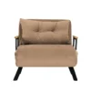 Freetown Single (26 x 120 x 60 cm) 1-sits bäddsoffa Ljusbrun