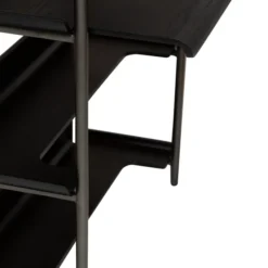 Friyay set om 6 med skrivbord Hylla Black Ash