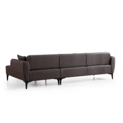 Gaborone (270-140 x 95 x 67 cm) Hörnsoffa Mörkgrå, Höger