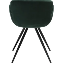 Gaia Stol Emerald Green Velvet, Black