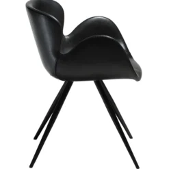 Gaia Stol Vintage Black Art.Leather, Black