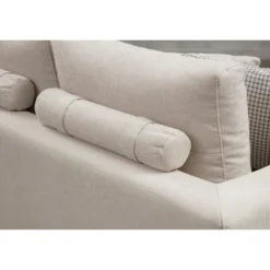 Ghent med sidobord (320 x 102 x 84 cm) Beige 4-sits soffa