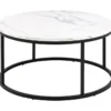 Gilbert Soffbord Rund 80 cm Vit Granada