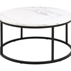 Gilbert Soffbord Rund 80 cm Vit Granada