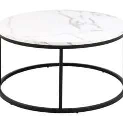 Gilbert Soffbord Rund 80 cm Vit Granada