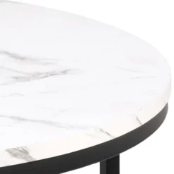 Gilbert Soffbord Rund 80 cm Vit Granada