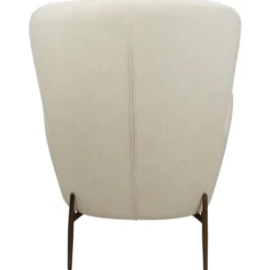Glam Loungefåtölj Bone White, Antique Brass, 105 cm