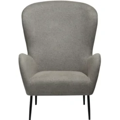 Glam Loungefåtölj Pebble Earth, Black Metal, 75 cm