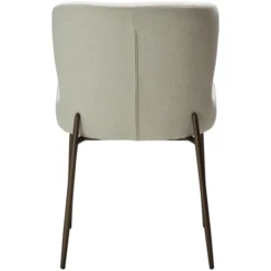 Glam Stol Bone White, Antique Brass