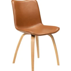Glee Stol Vintage Light Brown Art.Leather, Oak