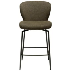 Glory Barstol Svängbar Dark Olive, Antique Brass