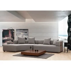 Gondol (105-180 x 105 x 70 cm) grå Hörnsoffa