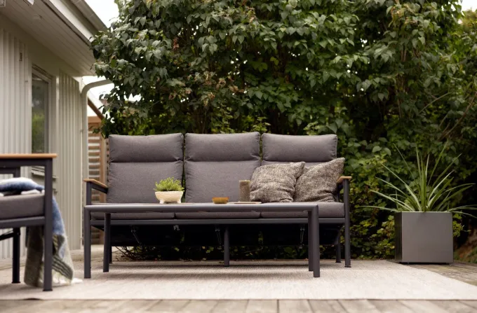 Gordon 3-sits Soffa 199x89 cm Antracit