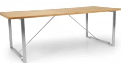 Gotland Matbord 220x95 cm Borstat Stål/Teak