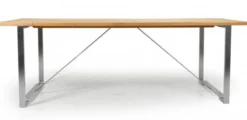 Gotland Matbord 220x95 cm Borstat Stål/Teak