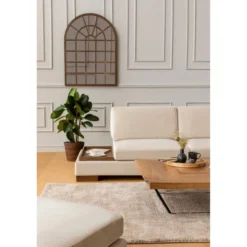 Hanoi hörn utan sittpuff (313 x 97 x 80 cm) Hörnsoffa Beige