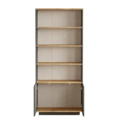 Helsingfors Open (75 x 168,3 x 26,8 cm) Bokhylla Atlantisk furu antracit