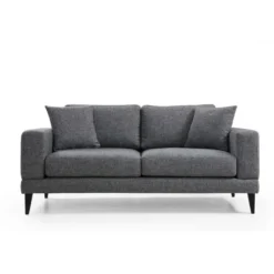 Helsingfors 2-sits (180 x 90 x 85 cm) Mörkgrå 2-sitssoffa