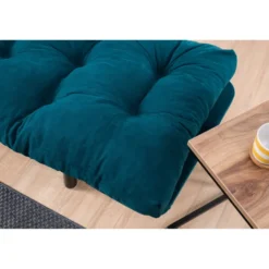 Helsingfors (155 x 85 x 70 cm) 2-sits bäddsoffa Petrolblå