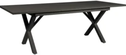 Hillmond Bord 100x160-220 cm Svart