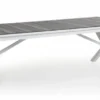 Hillmond Bord 100x238-297 cm Vit/Grå Laminat
