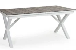 Hillmond Bord 100x166-226 cm Vit/Natur Laminat