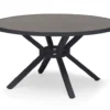 Hånger Utebord Ø140 cm Svart